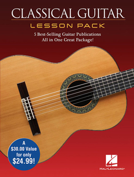 Paperback Classical Guitar Lesson Pack: Boxed Set with Four Publications and One DVD in One Great Package [With DVD] Book