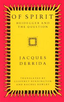 Paperback Of Spirit: Heidegger and the Question Book