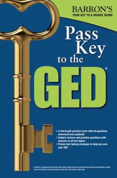 Paperback Barron's Pass Key to the GED Book