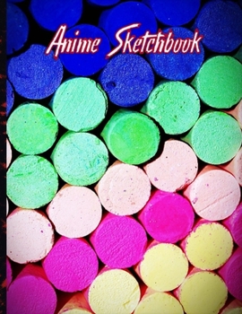 Paperback Anime Sketchbook: 100 Blank Pages, 8.5 x 11, Sketch Pad for Drawing Anime Manga Comics Book