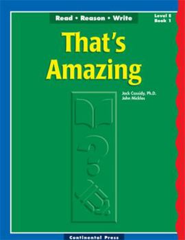 Paperback That's Amazing Read Reason Write Level E Book 1 Book