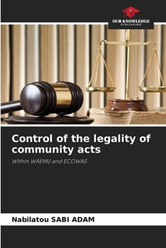 Paperback Control of the legality of community acts Book