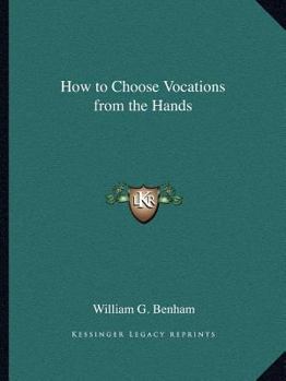 Paperback How to Choose Vocations from the Hands Book