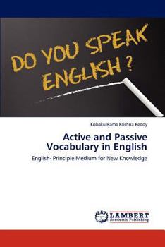 Paperback Active and Passive Vocabulary in English Book