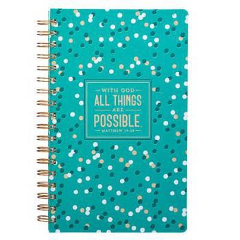 Leather Bound Journal Lux-Leather Flexcover Wirebound All Things Are Possible Book