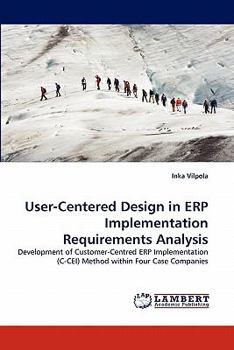 Paperback User-Centered Design in ERP Implementation Requirements Analysis Book