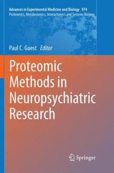 Paperback Proteomic Methods in Neuropsychiatric Research Book