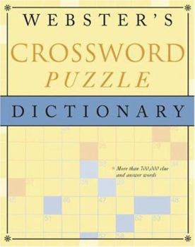Hardcover Webster's Crossword Puzzle Dictionary Book