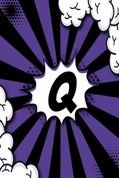 Paperback Q - Sketchbook: Personalized Blank Sketchbook Customized With Monogram Letter Q Comic Book Style Pop Art Initials For Names Starting W Book