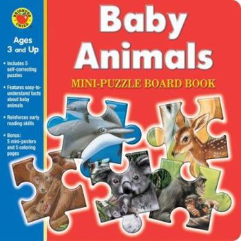Baby Animals Mini-Puzzle Board Book [With Poster] (Brighter Child