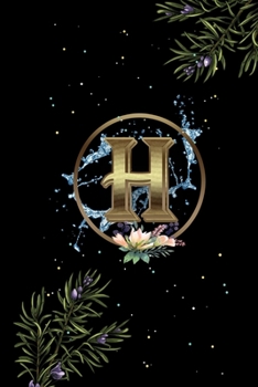 Paperback H: Initial Monogram Letter H College Ruled Notebook. Amazing Medium Lined Journal Notebook / Diary / Christmas & Birthday Book