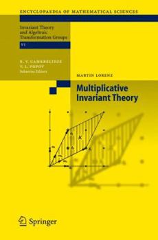 Paperback Multiplicative Invariant Theory Book