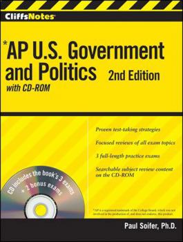Paperback Cliffsnotes AP U.S. Government and Politics , 2nd Edition [With CDROM] Book