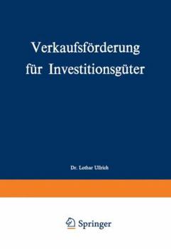 Paperback Verkaufsförderung Für Investitionsgüter [German] Book