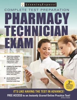 Paperback Pharmacy Technician Exam Book