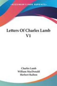 Paperback Letters Of Charles Lamb V1 Book