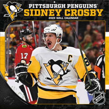 Calendar Pittsburgh Penguins Sidney Crosby 2024 12x12 Player Wall Calendar Book