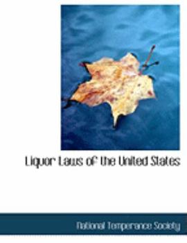 Paperback Liquor Laws of the United States [Large Print] Book