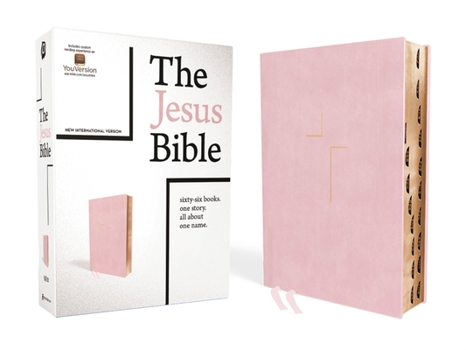 Hardcover The Jesus Bible, NIV Edition, Leathersoft Over Board, Pink, Indexed, Comfort Print Book