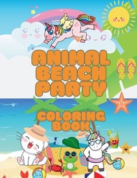 Paperback Animal Beach Party Coloring Book