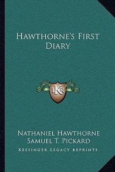 Paperback Hawthorne's First Diary Book