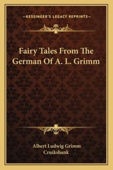 Paperback Fairy Tales From The German Of A. L. Grimm Book