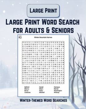 Large Print Word Search for Adults & Seniors: Winter-Themed Word Searches