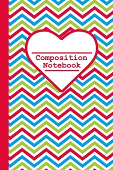 Paperback Composition Notebook: Multi Bright Stripe Print, 100 Pages, 6x9 inch, college ruled. Book