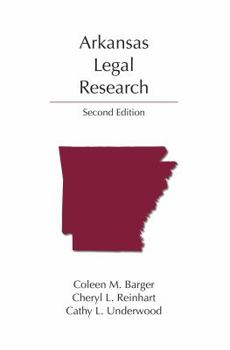 Paperback Arkansas Legal Research (Legal Research Series) Book