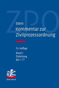 Hardcover Kommentar Zur Zivilprozessordnung: Band 1: Einleitung Und 1-77 [German] Book