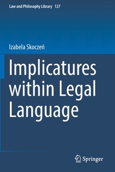 Paperback Implicatures Within Legal Language Book