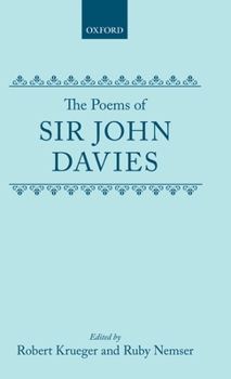 Hardcover The Poems of Sir John Davies Book