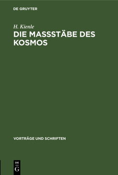 Hardcover Die Maßstäbe Des Kosmos [German] Book