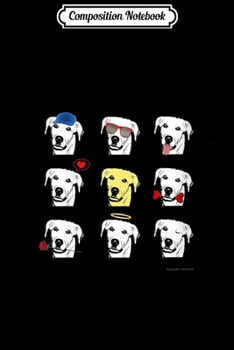 Composition Notebook: Womens Funny Yellow Labrador Retriever Dog!  Journal/Notebook Blank Lined Ruled 6x9 100 Pages