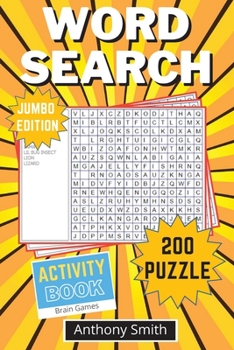 Paperback Word Search Puzzle (Jumbo Edition): 200 Fun and Challenging Word Search For Adults: 200 Word Search For Adults Book