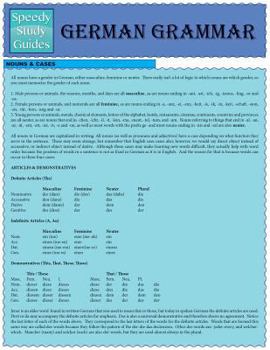 Paperback German Grammar Book