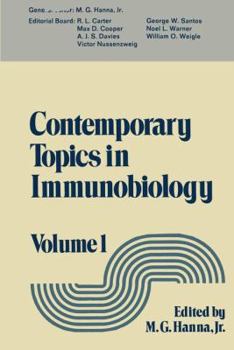Paperback Contemporary Topics in Immunobiology: Volume 1 Book