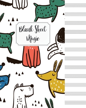 Blank Sheet Music Composition Manuscript Staff Paper Art Music Christmas Notebook Birthday Gift: Sheet Music Notebook / Journal Gift, 100 Pages, 8x10, Soft Cover, Matte Finish