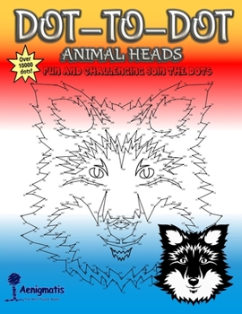 Paperback Dot-To-Dot Animal Heads: Fun and challenging join the dots Book