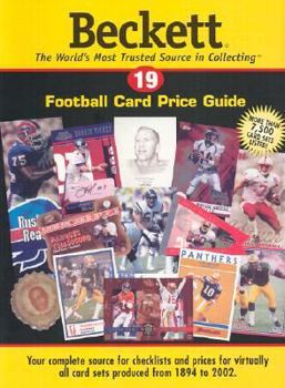 Paperback Beckett Football Card Price Guide (Beckett Football Card Price Guide, 19) Book
