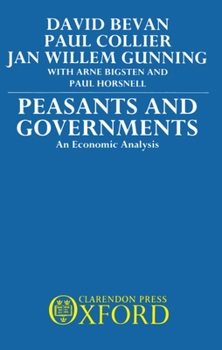 Hardcover Peasants and Governments - An Economic Analysis Book