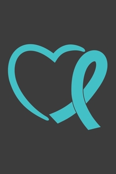 Writing About My Health Journey with Dysautonomia: College Ruled Notebook (Half Heart Turquoise Awareness Ribbon Cover)