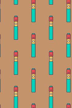 Vape Pattern - E-Cigarette Decoration 02: Graph Paper 5x5 Notebook for Vaper and Steamer