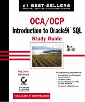 Hardcover Oca/Ocp: Introduction to Oracle9i SQL: Study Guide [With CDROM] Book
