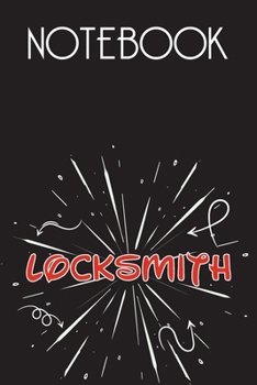 LOCKSMITH Notebook, Simple Design: Notebook /Journal Gift,Simple Cover Design,100 pages, 6x9, Soft cover, Mate Finish