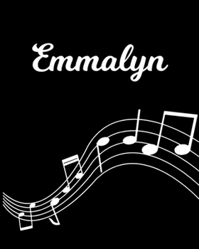 Paperback Emmalyn: Sheet Music Note Manuscript Notebook Paper - Personalized Custom First Name Initial E - Musician Composer Instrument C Book