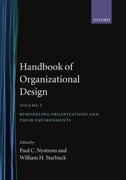 Hardcover Handbook of Organizational Design Book