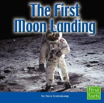 Hardcover The First Moon Landing Book