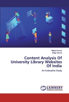 Paperback Content Analysis Of University Library Websites Of India Book