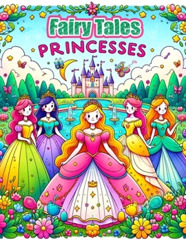 Fairy Tales, Princesses Coloring Book: Enter a World of Magic and Wonder, Where Each Page Tells a Story of Fairy Tale Adventures and Regal Princesses,